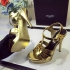 Saint Laurent Tribute Sandal Gold